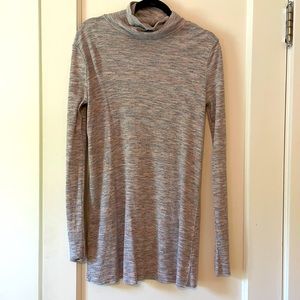 We the free oversized top gray size s open back